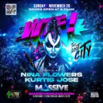 Nina Flowers Instagram - #massivemiami #thanksgivingweekend #wtfmiami #wtfparty #wtfpartymiami #djkurtisjose #ninaflowers #djninaflowers Tickets at www.massivemiami.com