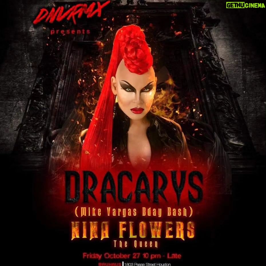 Nina Flowers Instagram - Houston Texas we have a date next week to celebrate our dear Mike Vargas β€οΈβπ₯πΎπ₯π€ΈπΉπ»π€‘ππΊπ #dnvrmx #dnvrmxpresents #halloween2023 #BauhausHouston #ninaflowers #djninaflowers DNVRMX