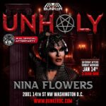 Nina Flowers Instagram - See you in the morning! 😎 #kineticpresents #kink #unholy #malofficialarteparty #bunkerdc #ninaflowers #djninaflowers