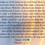 Nina Flowers Instagram - Amigo ya que el 2023 llega a su fin espero que superes esos sentimientos que te causan dolor en cualquier forma. Ya sea físico, emocional o profesional, quiero que recuerdes que el nuevo año es un nuevo comienzo. Mantén la cabeza en alto y una actitud positiva creyendo que este será un año mejor para ti. Si estás leyendo este mensaje te envío pensamientos positivos y espero que todo te salga genial. Si eres un amigo que tuvo un año fenomenal, espero que todas las bendiciones que te rodearon se multipliquen para ti y que sigas prosperando. Sinceramente les deseo a todos un 2024 saludable, amoroso y feliz💙 Flores 😘 🍾🥂