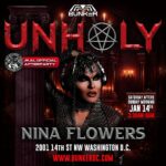 Nina Flowers Instagram - @djninaflowers makes her return for the only official afterparty of MAL Saturday after KINETIC: KINK at Echostage!  Step down into @bunkerclubdc’s dungeon for the infamous UNHOLY.  Individual tickets available at www.kineticpresents.com🎟️🎟️