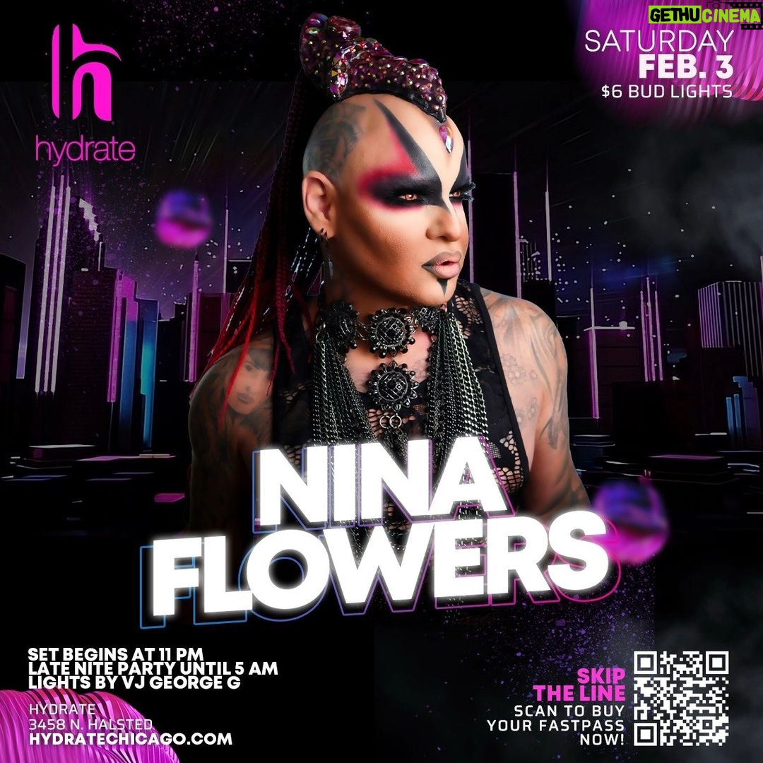 Nina Flowers Instagram - Mama is back at Hydrate Nightclub Chicago this weekend 😎 Can't wait to see the kids 😏 #hydratechicago #ninaflowers #djninaflowers