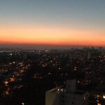 Nina Morena Instagram – Primeiro pôr do sol dessa nova etapa da minha vida!🍀🌈🌇♥️ Vila Madalena