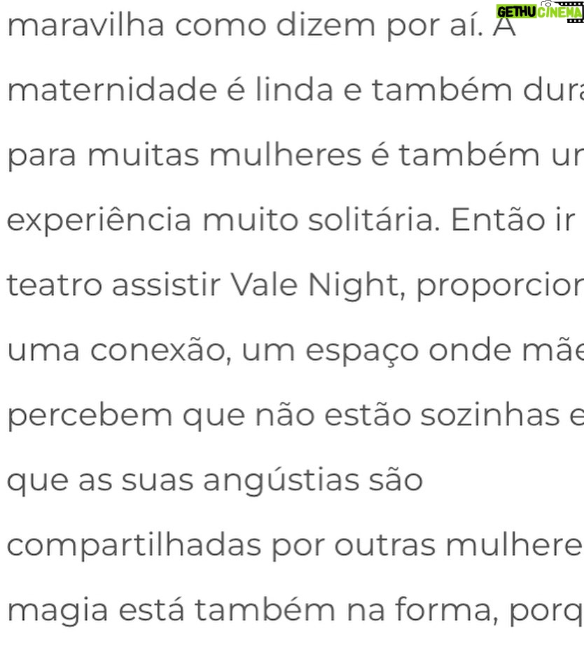 Nina Morena Instagram - A @silviareis.blog entrevistou nossa atriz e diretora @diana.herzog para o seu blog. Onde falaram sobre a vida, maternidade, similaridades entre o texto e a realidade. Foi uma troca ótima! Colocamos um pouco da conversa aqui, para ler na íntegra clica no link no perfil da nossa página. Lembrando que essa semana é a penúltima, só mais 3 apresentações. 19, 25 e 26 às 20:00hs no @samambaia.bar Reservas inbox ou pelo email teatrovalenight@gmail.com Só vem!