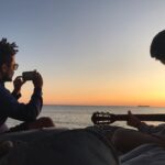 Nina Morena Instagram - Um fim de tarde lindo, feliz e musical! #nofilter Praia De Parede