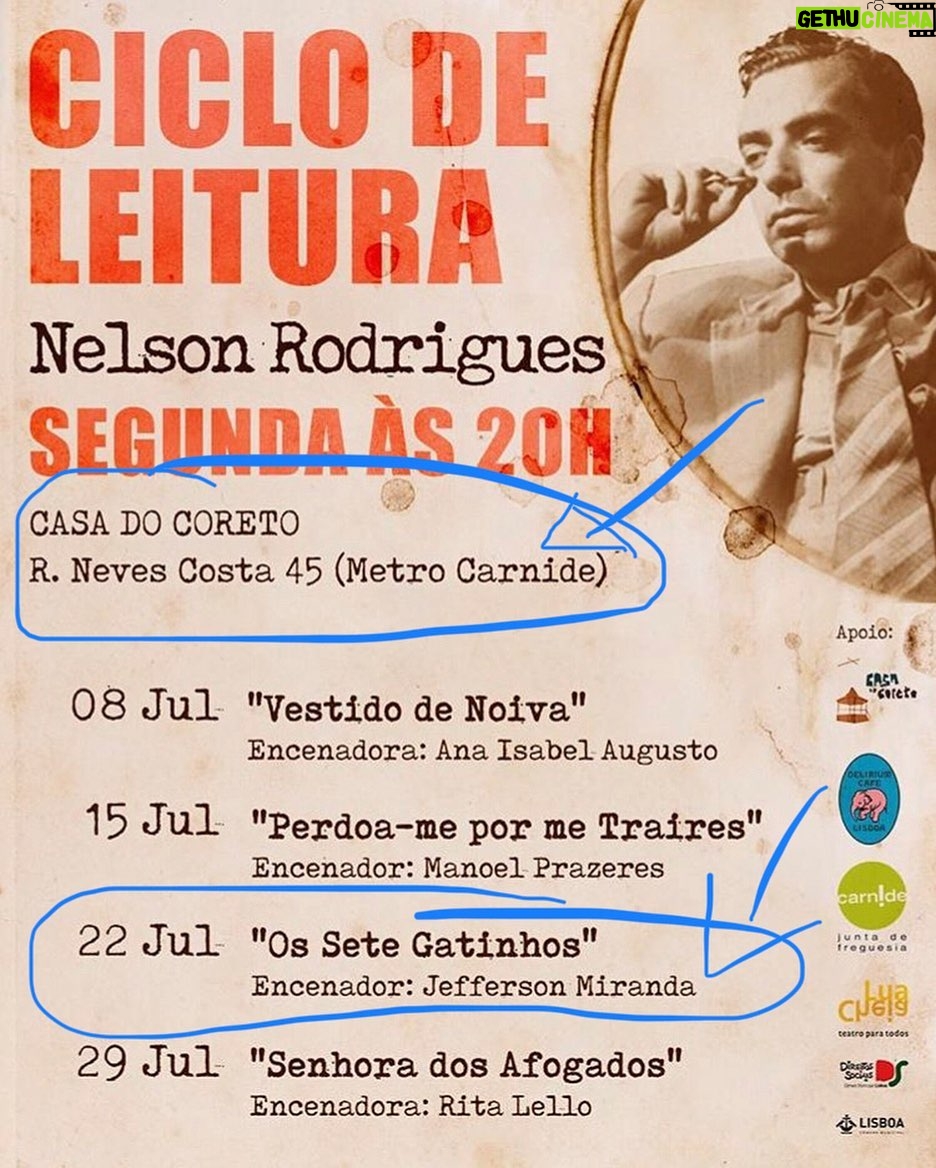 Nina Morena Instagram - É hoje as 20:00, meu povo! Mais uma leitura de Nelson Rodrigues no @cicloleiturasnelson! Dessa vez sob o olhar de Jefferson Miranda! Venham! E em setembro estreio a comédia “Amor e Redes Sociais” no @oddtrindade, ao lado do polivalente @marco_pedrosa! Tô felizona!!! Go, Nina, gooooo!!!! 🚀🍀🌈🌪 Casa do Coreto
