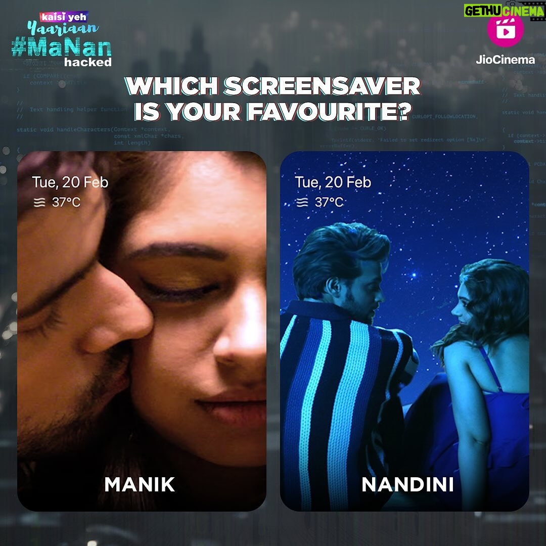 Niti Taylor Instagram - When it comes to #MaNan, we can’t pick a favourite! 😍 Experience their full kahaani through leaked chats of 2018, available only on the #JioCinema mobile app. #MaNanHacked #KaisiYehYaariaanOnJioCinema #KaisiYehYaariaan #KYY #NitiTaylor #ParthSamthaan #MaNan #KYYOnJioCinema @the_parthsamthaan @nititaylor @kishwersmerchantt @ashmitajaggy @mehulnisar @saumyabhandari @keylightinsta