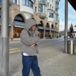 Noah Beck Instagram - “traveling rlly has expanded my palette” (eats bread, meat, and cheese) :p St. Moritz, Switzerland
