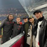 Noah Beck Instagram - fashion, footy, and good people🫂 Milano Stadio San Siro