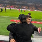 Noah Beck Instagram - fashion, footy, and good people🫂 Milano Stadio San Siro