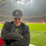 Noah Beck Instagram - fashion, footy, and good people🫂 Milano Stadio San Siro