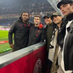 Noah Beck Instagram - fashion, footy, and good people🫂 Milano Stadio San Siro