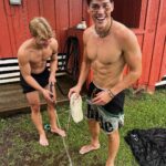 Noah Beck Instagram - the hose won.