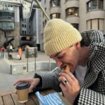 Noah Beck Instagram - “traveling rlly has expanded my palette” (eats bread, meat, and cheese) :p St. Moritz, Switzerland