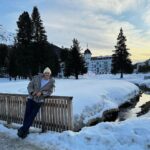 Noah Beck Instagram - “traveling rlly has expanded my palette” (eats bread, meat, and cheese) :p St. Moritz, Switzerland