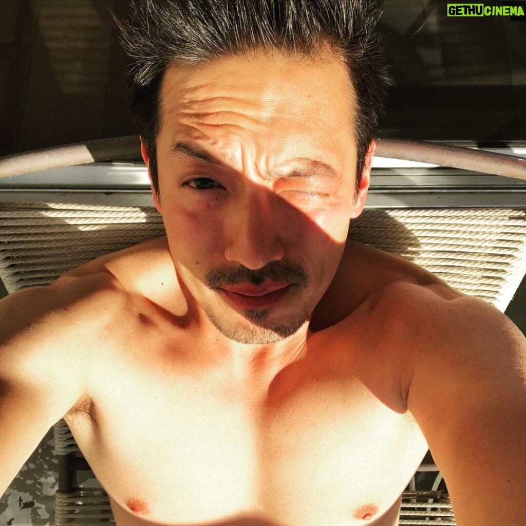 Nobi Nakanishi Instagram - You keep asking me to post something about the warm weather or something actorly. Did I kill two birds here? #heatwave #asiansctor #actorlife #hitmonkey Los Angeles, California