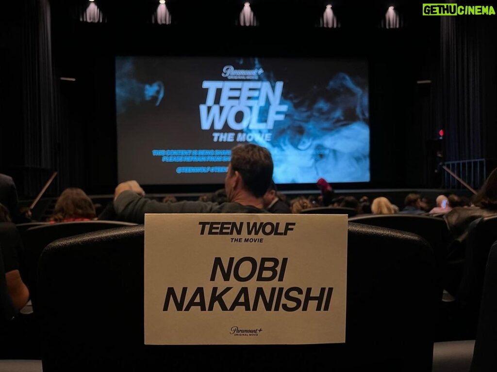 Nobi Nakanishi Instagram - What a night. Amazing to watch the imagination of the brilliant @jeffdavis1375 come to life in such an epic fashion. So impressed. So enamored. So proud. Congrats, my old friend. Thanks for everything. #teenwolfthemovie #wolfpack #jeffdavis #beaconhills @teenwolfthemovie Harmony Gold Theater