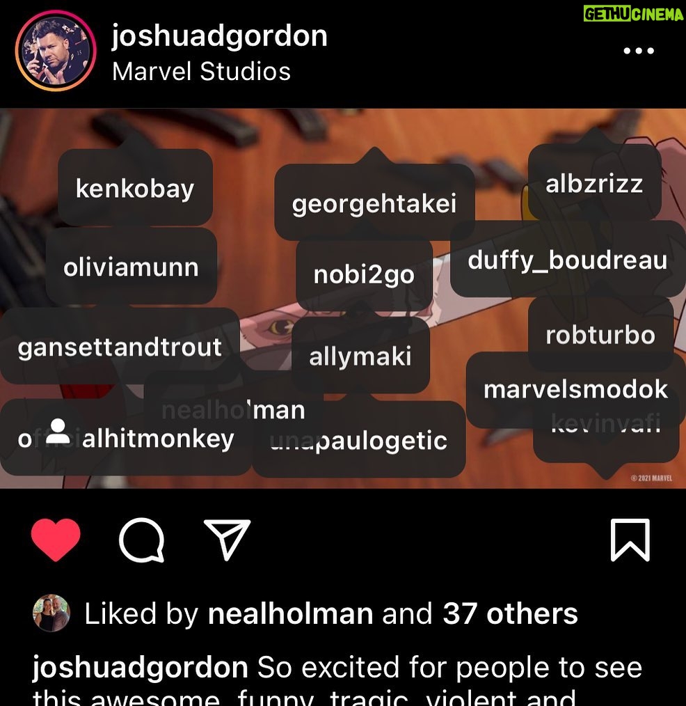 Nobi Nakanishi Instagram - Can’t recall the last time I was tagged with so many talented people at once. Honored and humbled. @joshuadgordon @officialhitmonkey #hitmonkey #marvel #hulu
