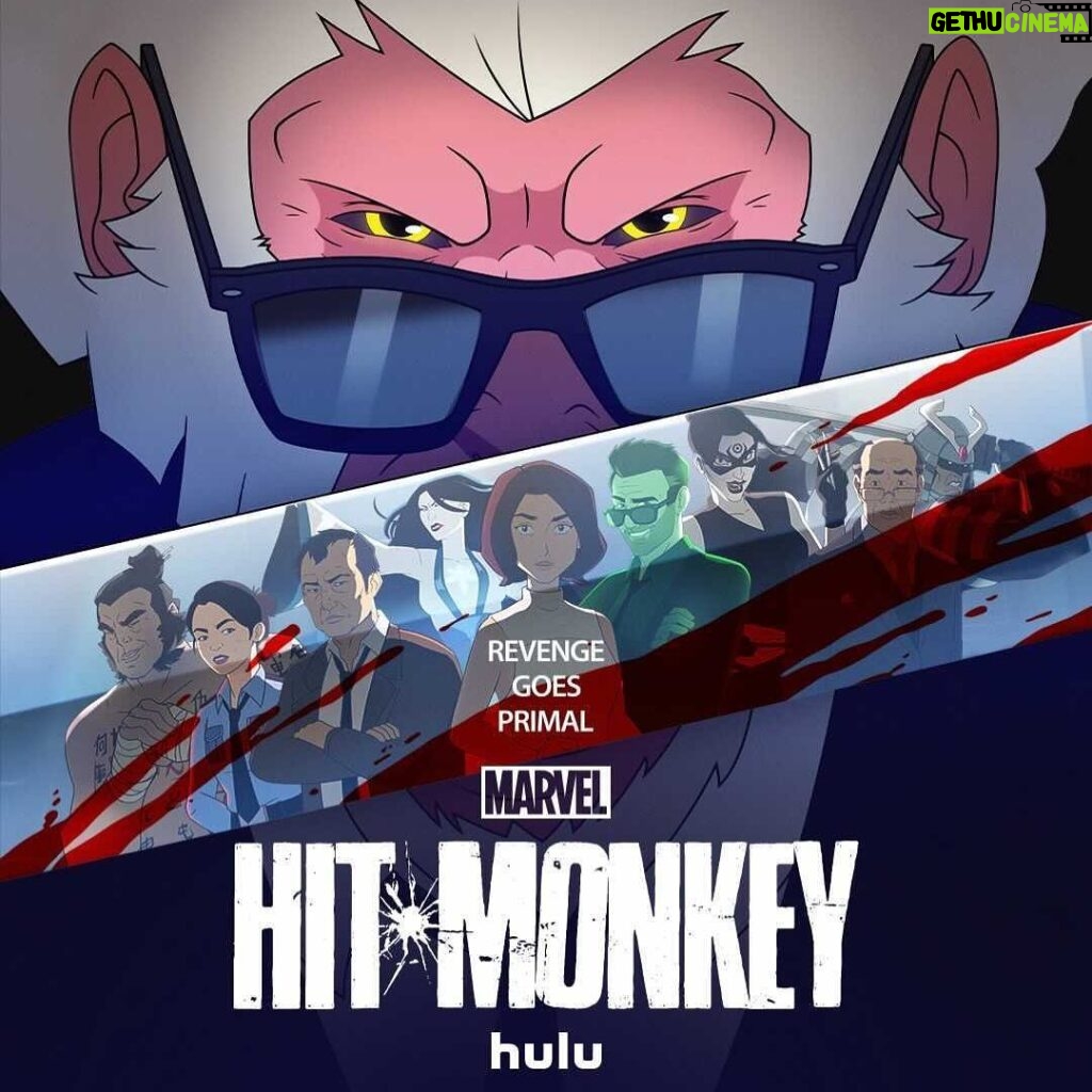 Nobi Nakanishi Instagram - Where’s Nobi? Revenge goes Primal on Nov 17 with Marvel’s #HitMonkey only on #Hulu #asianactor Hollywood