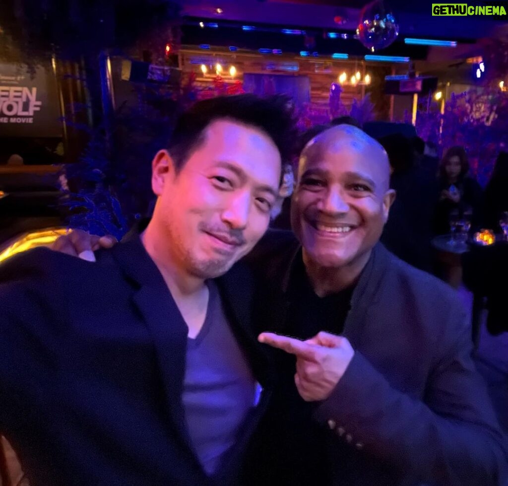 Nobi Nakanishi Instagram - A Season 3 TBT and a premiere pic with the incomparable @seth.gilliam.54 - he’s so good in the @teenwolf THE MOVIE! And a lovely person to boot. #teenwolf #teenwolfthemovie