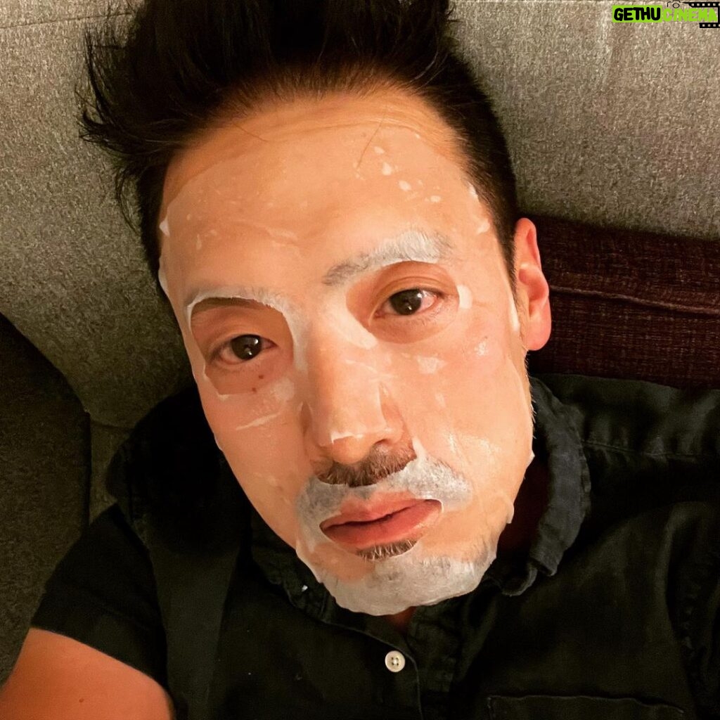 Nobi Nakanishi Instagram - To Korean face mask or not to Korean face mask… #thatisthequestion #actorslife #wbw