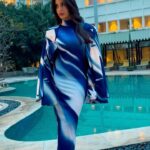 Nora Fatehi Instagram - 💙🤍 Look @cilvrstudio Jewellery @anayah_jewellery @aasthasharma @gehnadholakia @reshmaamerchant @hairstylist_madhav2.0