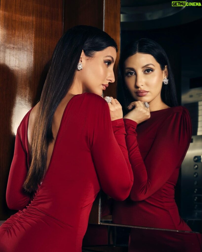 Nora Fatehi Instagram - Shawty mad ‘cause shе ain’t no (Body).. Pretty face with a Barbie doll (Body).. 🍷🍎 Outfit @miakee.official Jewellery @amarisbyprernarajpal Styled @aasthasharma @gehnadholakia Hair makeup @marianna_mukuchyan Shot by @apoorvmauryaphotography