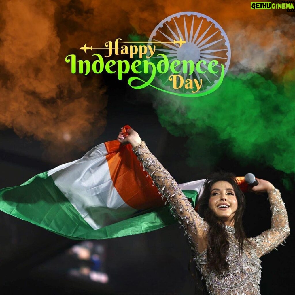 Nora Fatehi Instagram - Jai hind 🇮🇳 Happy independence day india 🫶🏾