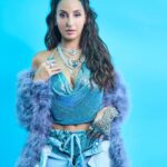 Nora Fatehi Instagram - You thought i was feelin u? Nah 🍭🍭 Outfit by : @nikita_karizma Neckpieces by : @khannajewellerskj x @vrkjewels Glove by : @outhousejewellery Styled by : @manekaharisinghani Makeup by : @reshmaamerchant Hair by : @hairstylist_madhav2.0 Shot by : @shreyansdungarwal #hiphopindia