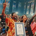 Nora Fatehi Instagram - What a way to launch our new show 😍 Amazon miniTV’s ‘Hip Hop India’ breaks the Guinness World Record for the largest hip-hop performance with an epic crowd and ofcourse me and the amazing @remodsouza! 1,870 dancers participated in the largest on-ground hip-hop dance activity. The previous record was set in 2014 by 1,658 dancers in Alabama, USA. Choreographed by @suresh_kingsunited and facilitated by Amazon!! Congratulations to the team and thanks to all the amazing dancers that turned up! OUTSTANDING energy! 💃🏽 ♥️