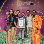Nora Fatehi Instagram – What a way to launch our new show 😍 Amazon miniTV’s ‘Hip Hop India’ breaks the Guinness World Record for the largest hip-hop performance with an epic crowd and ofcourse me and the amazing @remodsouza! 1,870 dancers participated in the largest on-ground hip-hop dance activity. The previous record was set in 2014 by 1,658 dancers in Alabama, USA. Choreographed by @suresh_kingsunited and facilitated by Amazon!! Congratulations to the team and thanks to all the amazing dancers that turned up! OUTSTANDING energy! 💃🏽 ♥️