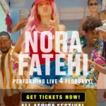 Nora Fatehi Instagram - Its about to be lit in Abu Dhabi 🔥 Feb 4th at Etihad park in Yas Island for @allafricafestival ! Book your tickets now my show is going to be CRAZY ! Link in bio Go to ticketmaster.ae to get ur tickets