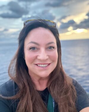 Norah Casey Instagram - I try never to miss a sunrise and this one at 6.40 over the ocean was beautiful … I was the only eejit on the top deck waiting for that little orange spark… it’s cloudy and I’ve seen more spectacular sunrises… but the one right in front of you is always the perfect sunrise, for that moment and that brand new day. Thankful as ever that I have a whole day of adventure ahead on the @norwegian__viva #inaugralsailing … full review @womansway and my new magazine #planetwomantravel