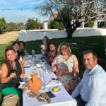 Norah Casey Instagram - Under a 2000 year old olive tree we sat at the ‘farmers table’ at the family owned @morgadodoquintao and shared #slowfood and #slowwine made using ancient Algarvian traditions listening to the stories of the unique and the hands off approach to wine production. You can enjoy a #flightofwine at the #farmerstable or rent one of the charming cottages for a few days. It is beautiful and remote perched where the Monchique mountains meet the Atlantic ocean and was founded in the early 1800s by the Count of Silves, and still remains in the same family #grapetoglass #hiddenalgarve Morgado do Quintão