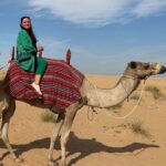Norah Casey Instagram – It’s all about the take off and landing when you go for a camel ride in the desert 😊 that was fun #marghamdesert🐪