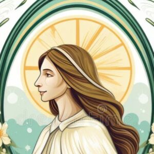 Norah Casey Instagram - We make strong women fierce because we really don’t believe that the meek will inherit the earth. And so it is that we have two enduring and opposing images of Brigid - the saintly abbess and the fierce goddess. Maybe she’s both. 
I’ve never felt comfortable with well meaning people depicting me as a Dragon - I was also a nurse and at times I am the furthest thing from what you might imagine a Dragon to be. Maybe like Brigid we are all a bit more complex and what you see on the surface is not who we really are. I know many quiet introverts who could rule the world and seemingly feisty women who struggle with that ‘imposter syndrome’. Like Brigid - we are all hybrids. A perfect incarnation of all those complex traits that make us who we are - at times meek at times fierce. Our physical appearance rarely reveals what lies beneath. As for Brigid…she was smart, feisty, kind and independent, she was one cool saint, a champion of the poor and women and a beacon of tolerance - here’s to our Matron Saint Brigid today and all the great women warriors of Ireland - the quiet and the fierce. Maybe we don’t always have to be feisty or meek to inherit the earth - just true to ourselves 💚 #láféilebríde #stbrigidsday