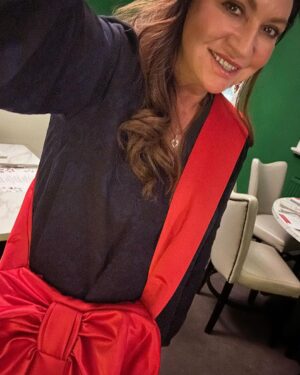 Norah Casey Instagram - You might already have guessed that I am in love with my @august_night.ie red bag… so beautiful - everything else played second fiddle to it except the incredible food @theredbankrestaurant last night with a great #frontofhouseteam - particular thanks @rooney.catherine50 who minded us so well #loveleitrim❤️ #carrickonshannon