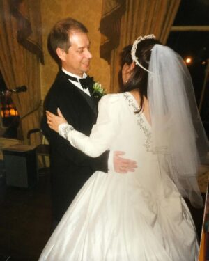 Norah Casey Instagram - Today is always a bit strange for me… it’s my wedding anniversary, or would have been had Richard not passed away - so a special day. But the perfect day to marry the person you love turned into a day I dreaded when he died. Then eventually I endured that day and now, surprisingly perhaps… I celebrate it. What a privilege to see a new year in and to wonder about all the possibilities that life holds - for me, my son Dara and all the people who are important to me. I won’t lie… I usually spend more time drifting into folders of photos from over the years, all the great moments, holidays, dinners, family occasions, days with good friends… than I do on TV on this day. But I am always left with the strongest sense that it’s never the material things... the cars, the dress, the new sofa that I think about when I look back - it’s the time I spent with people who matter and a new year is about imagining all the great moments and experiences still to come. That rarely involves the gym, the diet the achievements - it’s always about the greatest gift of all. Love, happiness, treasured moments with good friends and lots of laughter. I hope 2024 is the #yearoffun for all of you. 
Happy New Year - treasure all those great moments that make a lifetime of memories - here’s to 2024 and all she has in store for us - love and blessings from me and @dara_casey #happynewyear2024 #enjoyeverymoment 💚