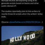 Nore Davis Instagram - Not me having TWO TV shows sold and now the CEO’s don’t wanna pay writers🤧🤬😭#WGAstrong #writersstrike