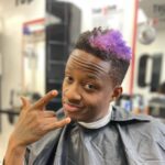Nore Davis Instagram - my lil purple mane: download complete colorist @incraigible_hair barber @top_5ive