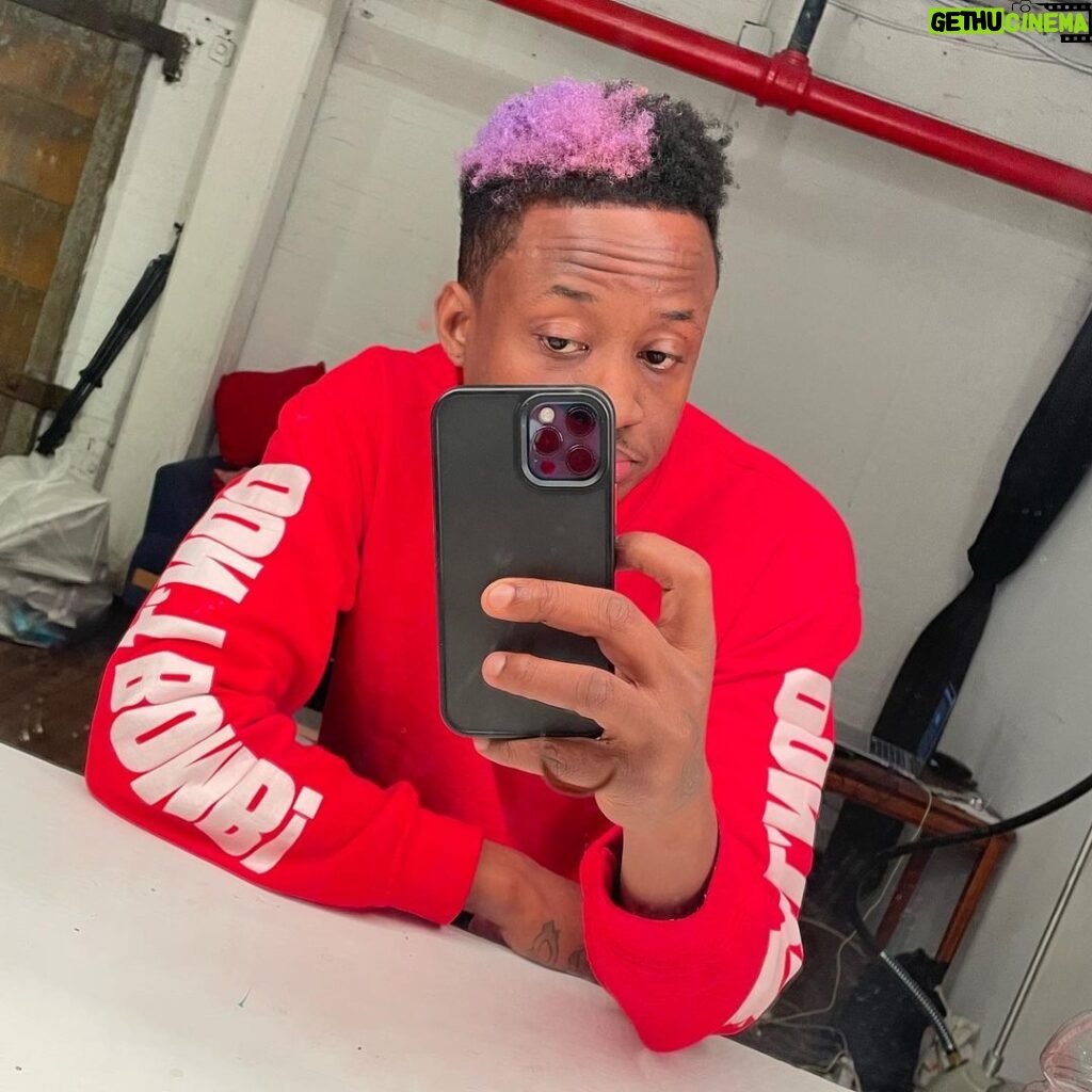 Nore Davis Instagram - my lil purple mane: download complete colorist @incraigible_hair barber @top_5ive