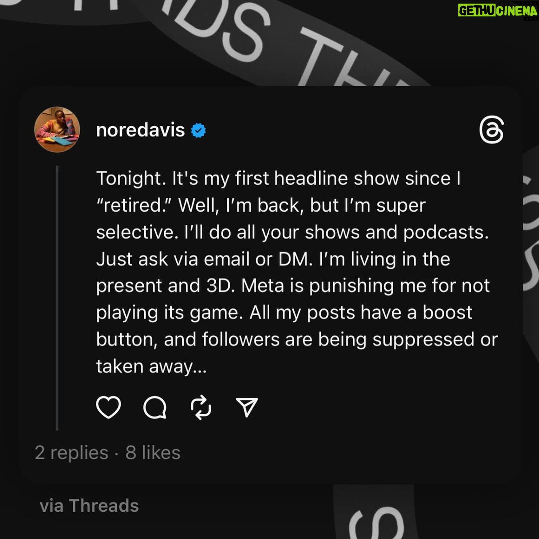 Nore Davis Instagram - Social Media Slavery is a choice. Thank you to all my Earth, Air, Water & Fire signs for pulling up! It was a night to remember, and thank you for giving me a space in your heart to share my story. I felt safe and loved. I have been writing and re-writing my solo show for about a year and a half now, and It feels good to perform a sample of it and see how it lands. We landed that mf’er together. Gang gang! Thank you @djace333 @hollabackkat and @friendsandloversbk for the home court advantage! It’s good to be back, but in the way I see myself fit. Feels just right. Catch this light y’all. Next ELEMENT. 2/24. @unionhallny link in bio. #noredavis #offbroadway #standup #love Brooklyn, New York