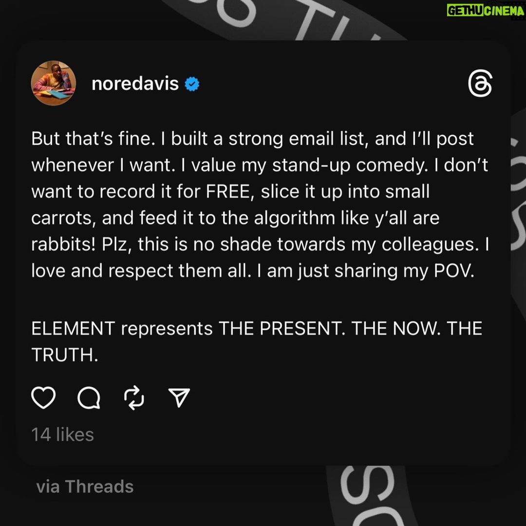 Nore Davis Instagram - Social Media Slavery is a choice. Thank you to all my Earth, Air, Water & Fire signs for pulling up! It was a night to remember, and thank you for giving me a space in your heart to share my story. I felt safe and loved. I have been writing and re-writing my solo show for about a year and a half now, and It feels good to perform a sample of it and see how it lands. We landed that mf’er together. Gang gang! Thank you @djace333 @hollabackkat and @friendsandloversbk for the home court advantage! It’s good to be back, but in the way I see myself fit. Feels just right. Catch this light y’all. Next ELEMENT. 2/24. @unionhallny link in bio. #noredavis #offbroadway #standup #love Brooklyn, New York