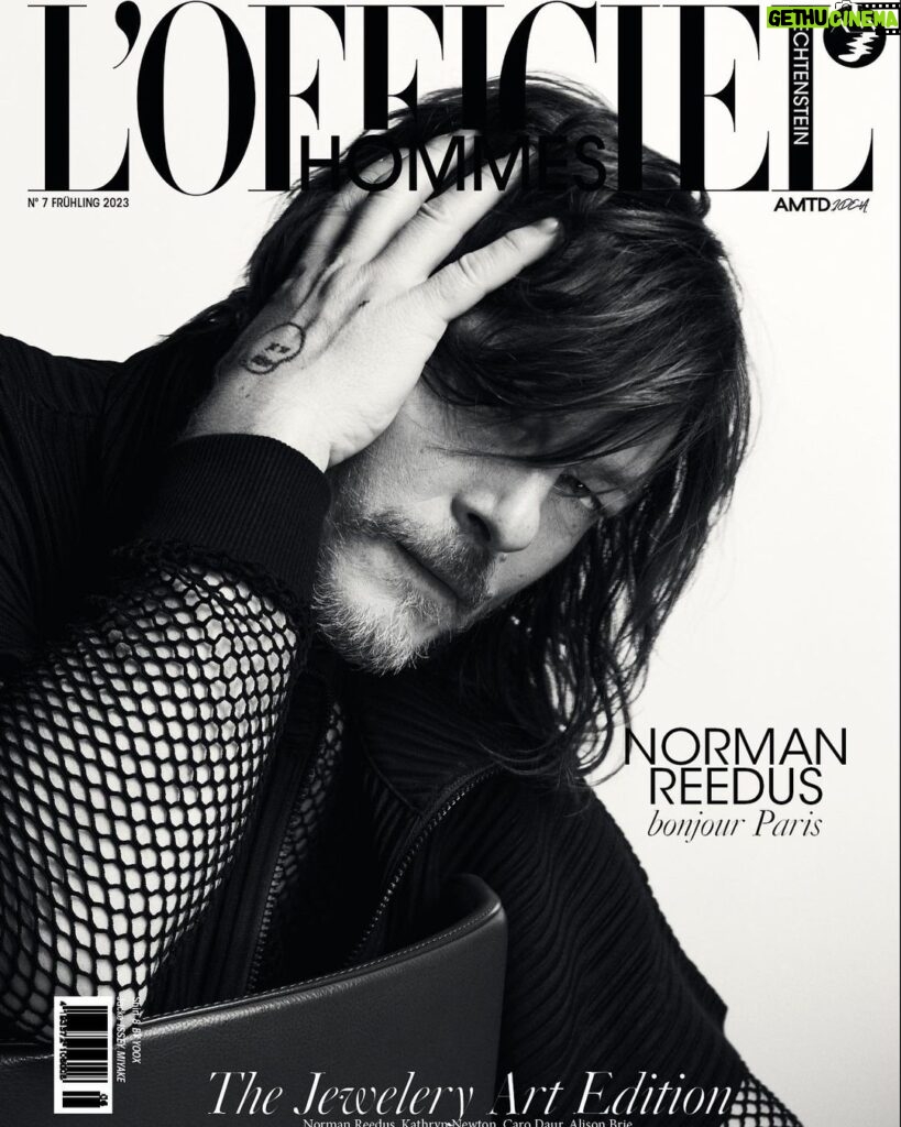 Norman Reedus Instagram - @bigbaldhead exclusive for @lofficielliechtenstein Find the full story and interview we produced in Paris while Norman was filming an exciting new project, in the current issue No 7. #normanreedus #lofficielliechtenstein #lofficiel #thewalkingdead #daryldixon #coverstory #lofficiel #lofficielhommes Paris, France