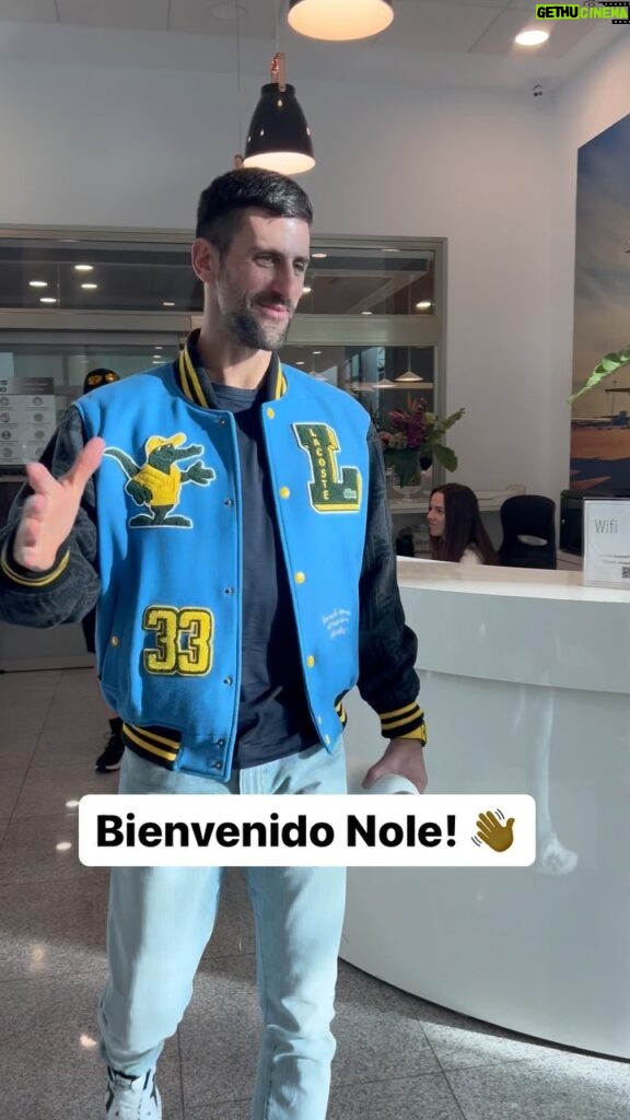 Novak Djokovic Instagram - Holaaaa, @djokernole 👋 Novak arrives in Malaga after winning a record 7th ATP Finals title ⭐️ #DavisCupFinals