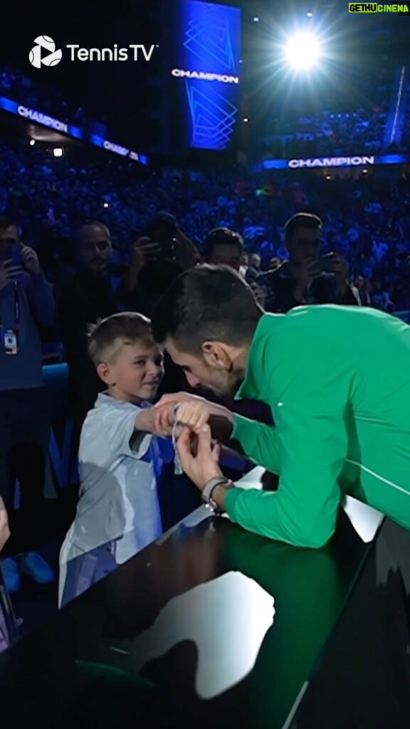 Novak Djokovic Instagram - Win or lose, family is what matters most ❤️ @djokernole . #tennis #tennistv #atp #sports #djokovic #sinner #nittoatpfinals Turin, Italy