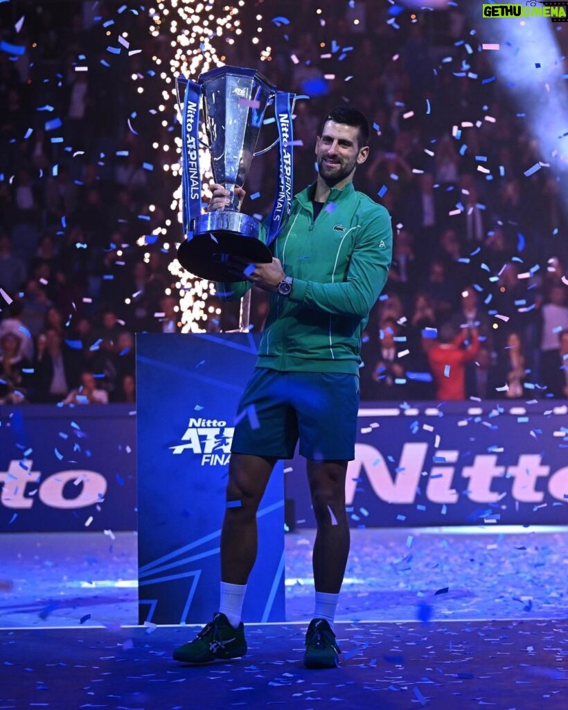 Novak Djokovic Instagram - HISTORY 🏆7️⃣ Congratulations @djokernole #NittoATPFinals Turin, Italy