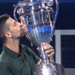 Novak Djokovic Instagram - The crown on the season 🏆 @djokernole lifts the Year-End ATP No.1 for the eighth time! 😄 . #tennis #tennistv #sports #instasport #nittoatpfinals #djokovic #novakdjokovic #number1 Turin, Italy