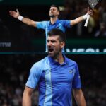 Novak Djokovic Instagram - 76th Masters 1000 SF and counting ⏳ #RolexParisMasters Rolex Paris Masters