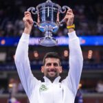 Novak Djokovic Instagram – 🏆🙏🏼2️⃣4️⃣💜💛 #USOpen US Open Tennis